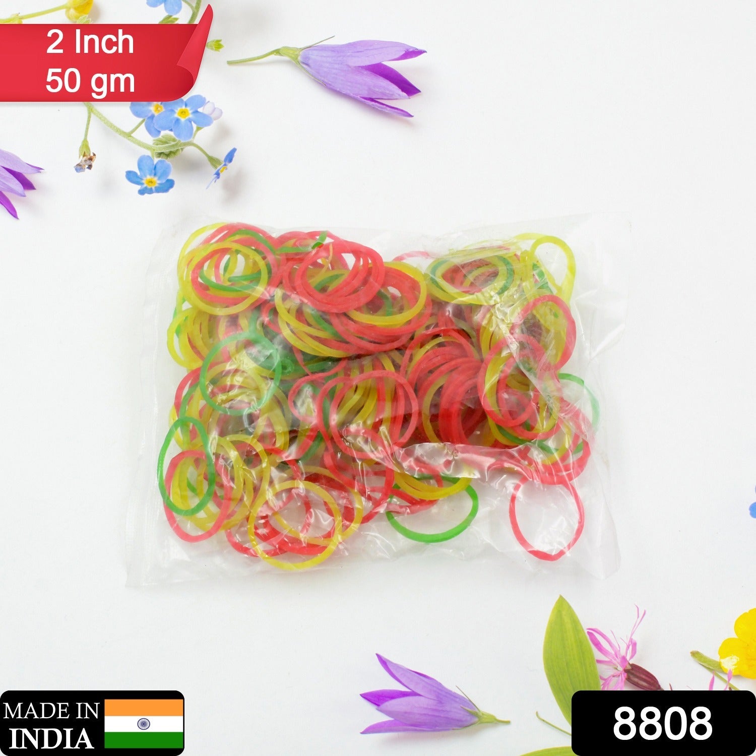 2-Inch Unbreakable Nylon Rubber Bands – Reusable Multicolor for Office, Home & School (50GM), Hair accessories 2-Inch Unbreakable Nylon Rubber Bands – Reusable Multicolor for Office, Home & School (50GM), Hair accessories